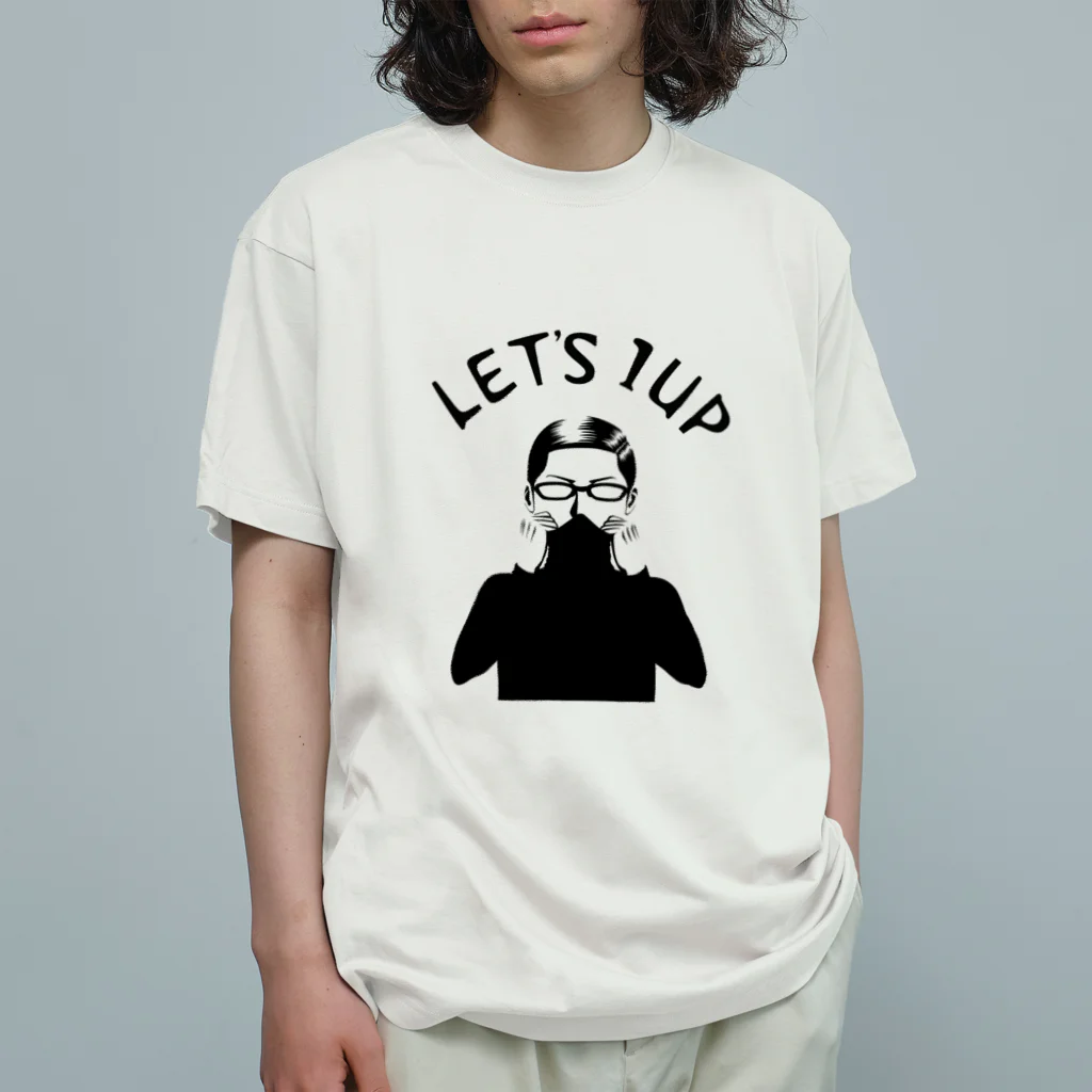 locus-loquaxのLET'S 1UP オーガニックコットンTシャツ