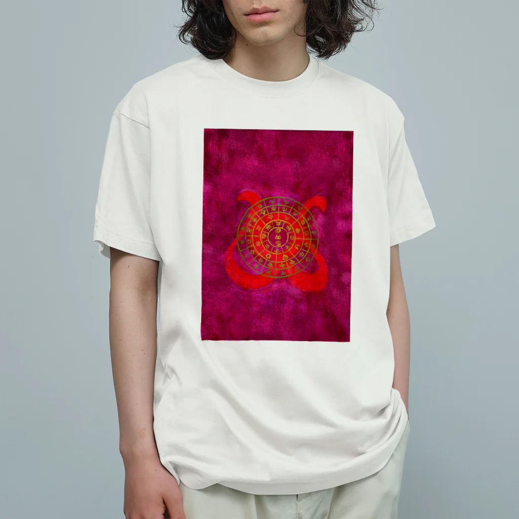 WAMI ARTのフトマニ赤金 Organic Cotton T-Shirt