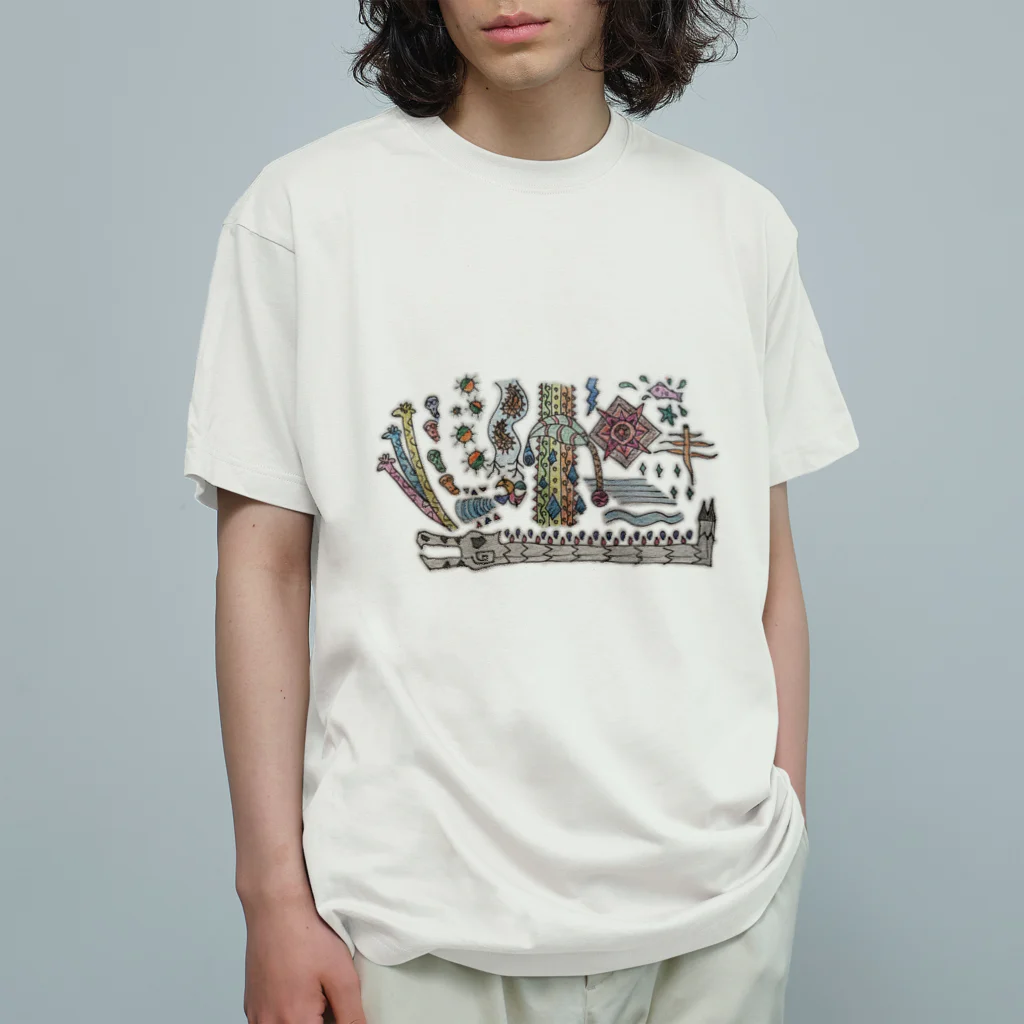 へーはちのみせのキリンさんぼん他 オーガニックコットンTシャツ