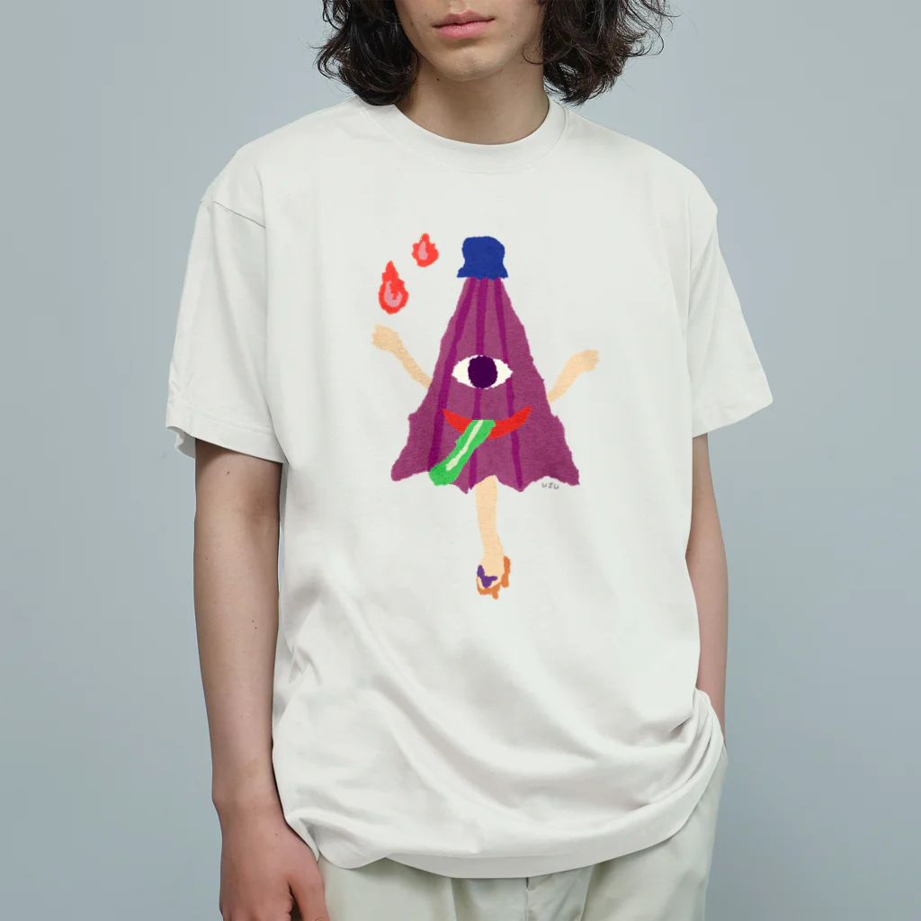 おばけ商店のおばけTシャツ＜でっかい傘おばけ＞ Organic Cotton T-Shirt