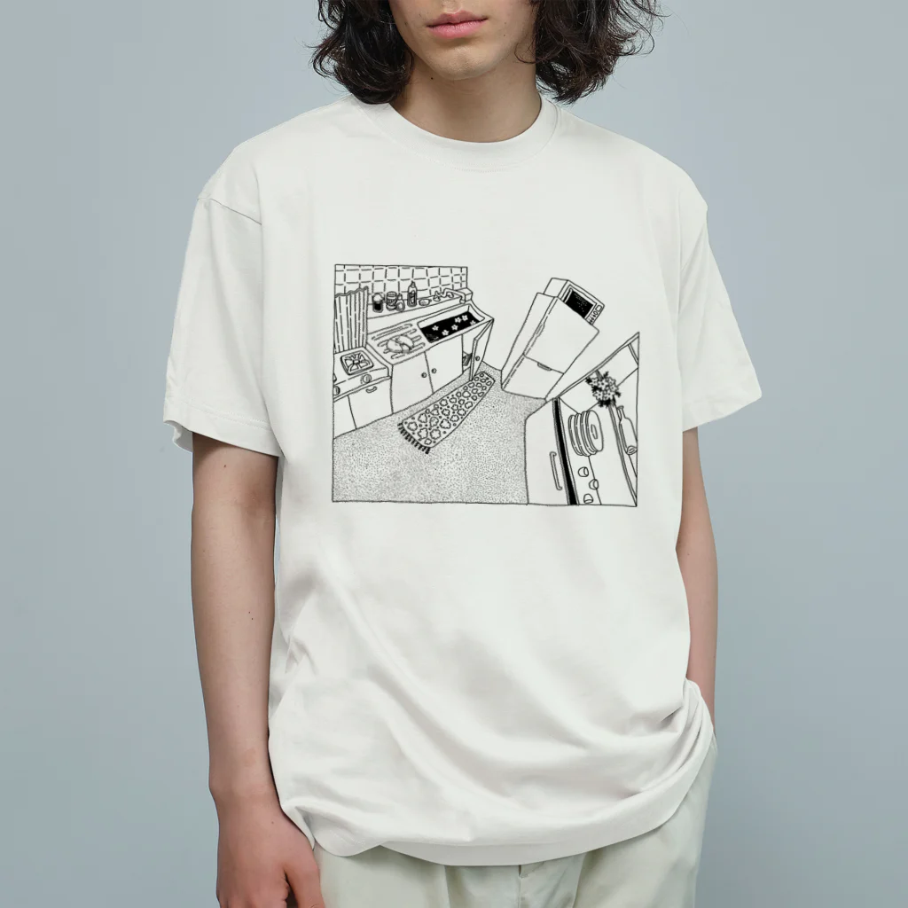 👻📗のかもめC-黒線 オーガニックコットンTシャツ