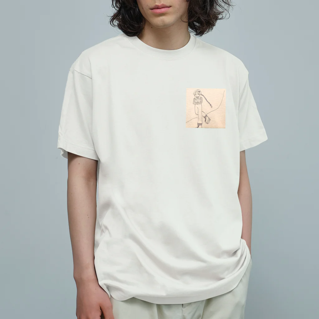 まりんのアイススケート⛸少女 オーガニックコットンTシャツ