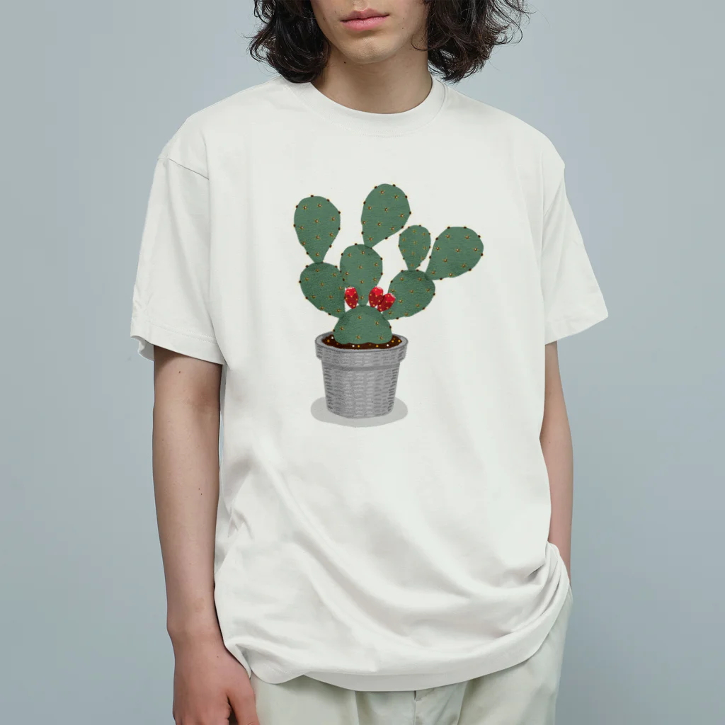 A Tのウチワサボテン Organic Cotton T-Shirt