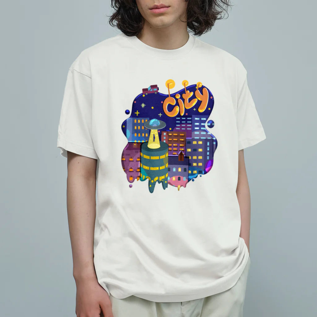 スロータイプ書店 Slowtype Booksのcity シティ 154 オーガニックコットンTシャツ