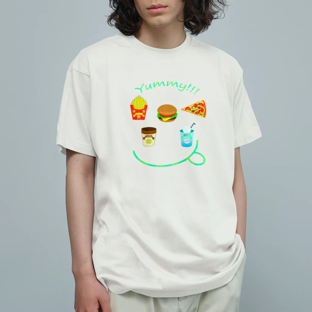 Yokokkoの店のYUMMY!!! オーガニックコットンTシャツ