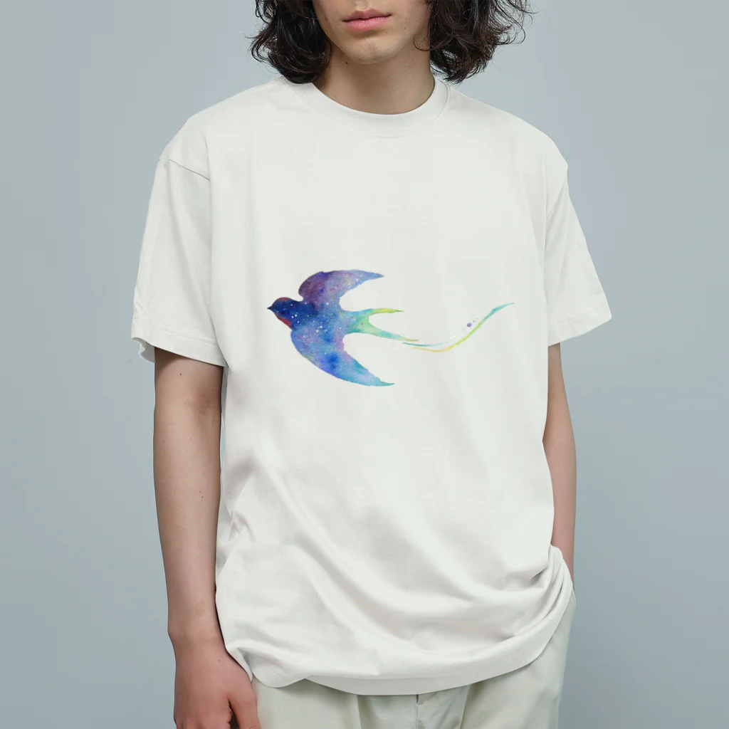 篠山。のツバメシルエット Organic Cotton T-Shirt