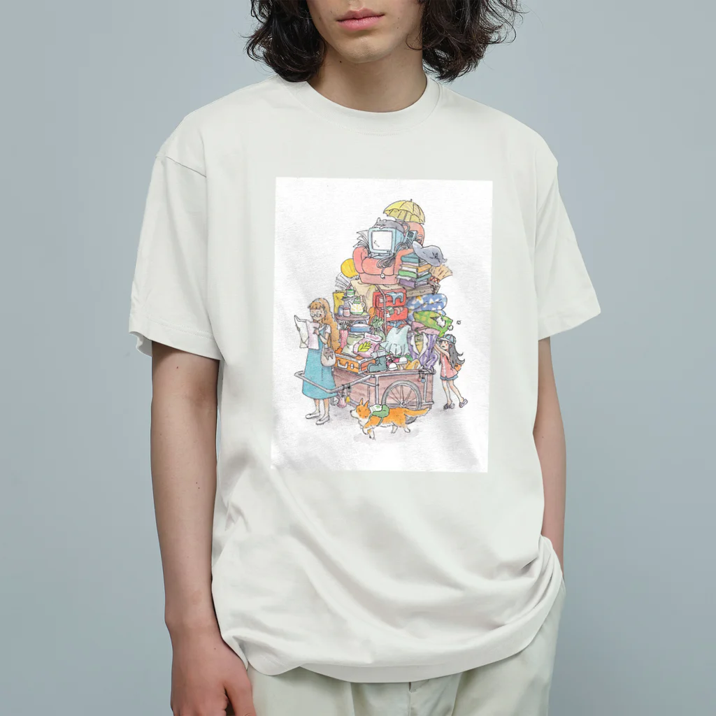 かわいみなショップの魔女の引っ越し オーガニックコットンTシャツ