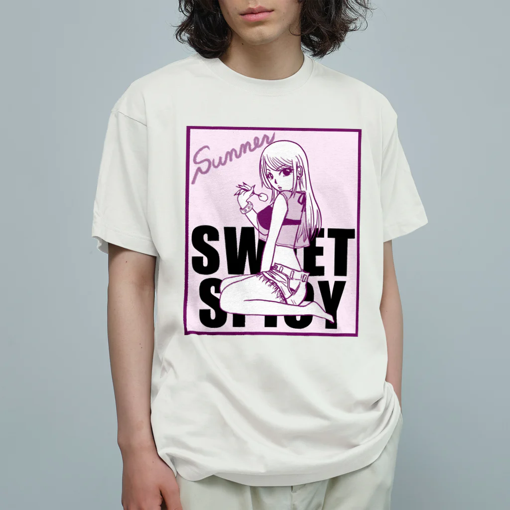 SWEET＆SPICY 【 すいすぱ 】ダーツのSummer ダーツガール🎯 オーガニックコットンTシャツ