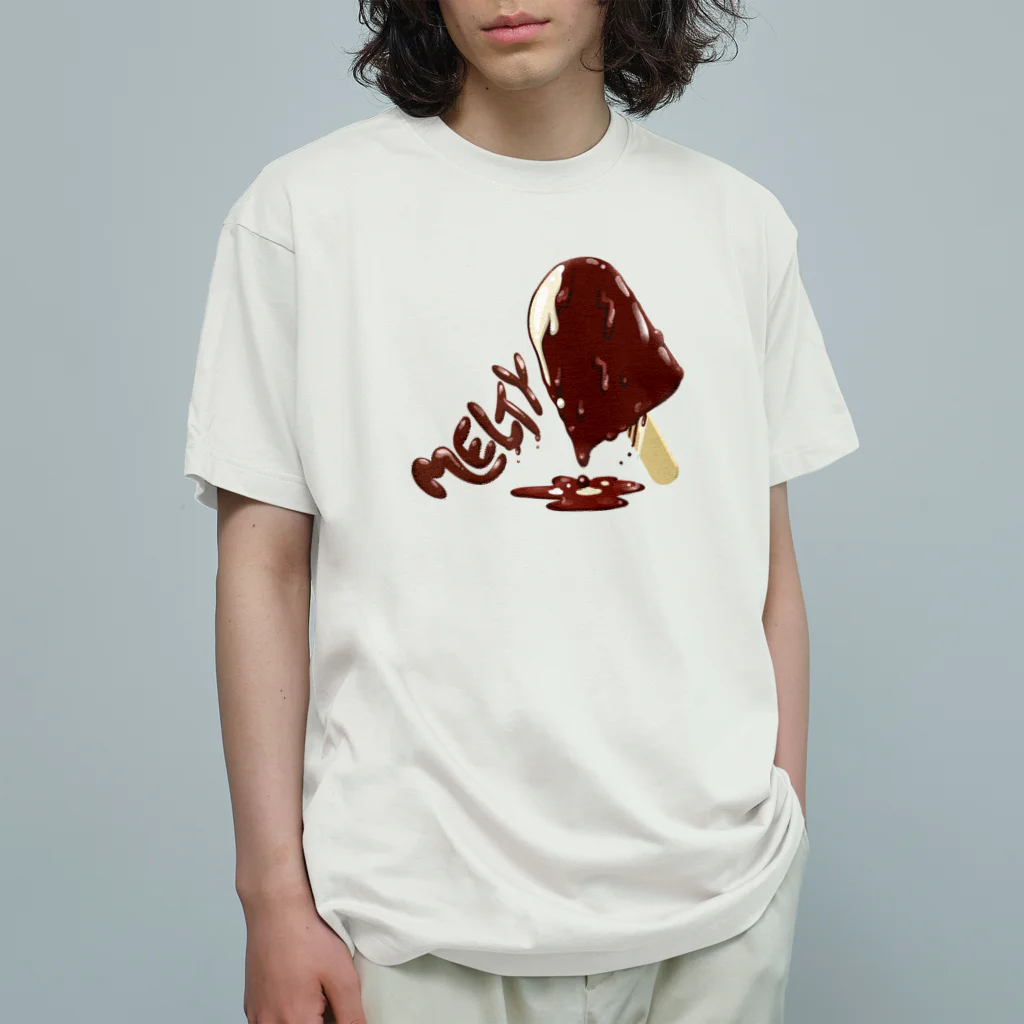 スロータイプ書店 Slowtype BooksのMELTY icecream メルティアイス 170 オーガニックコットンTシャツ