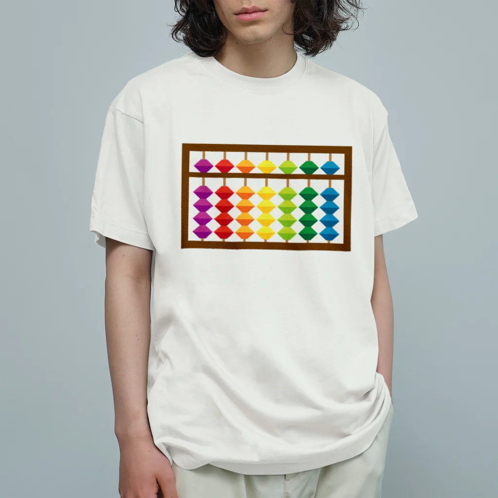 フォーヴァの虹色そろばん Organic Cotton T-Shirt