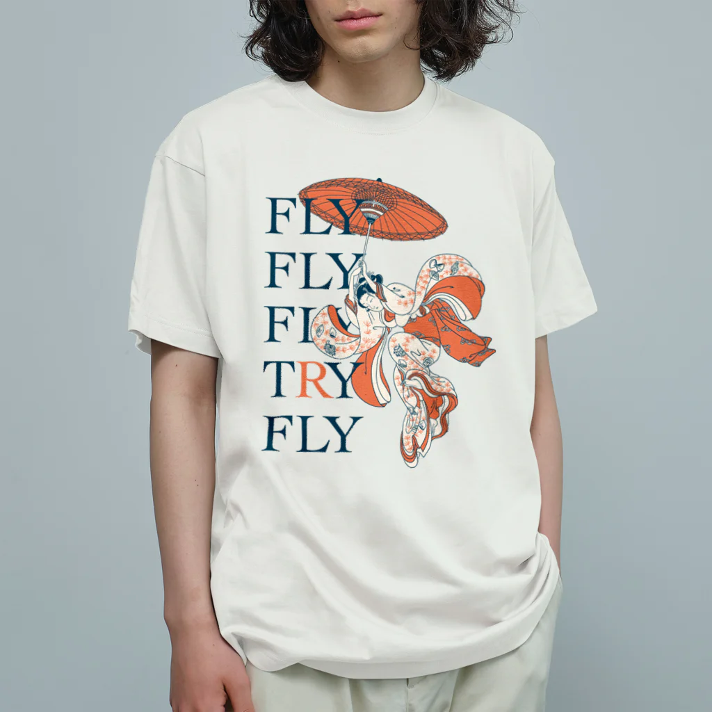 HIGEQLOのFLY オーガニックコットンTシャツ