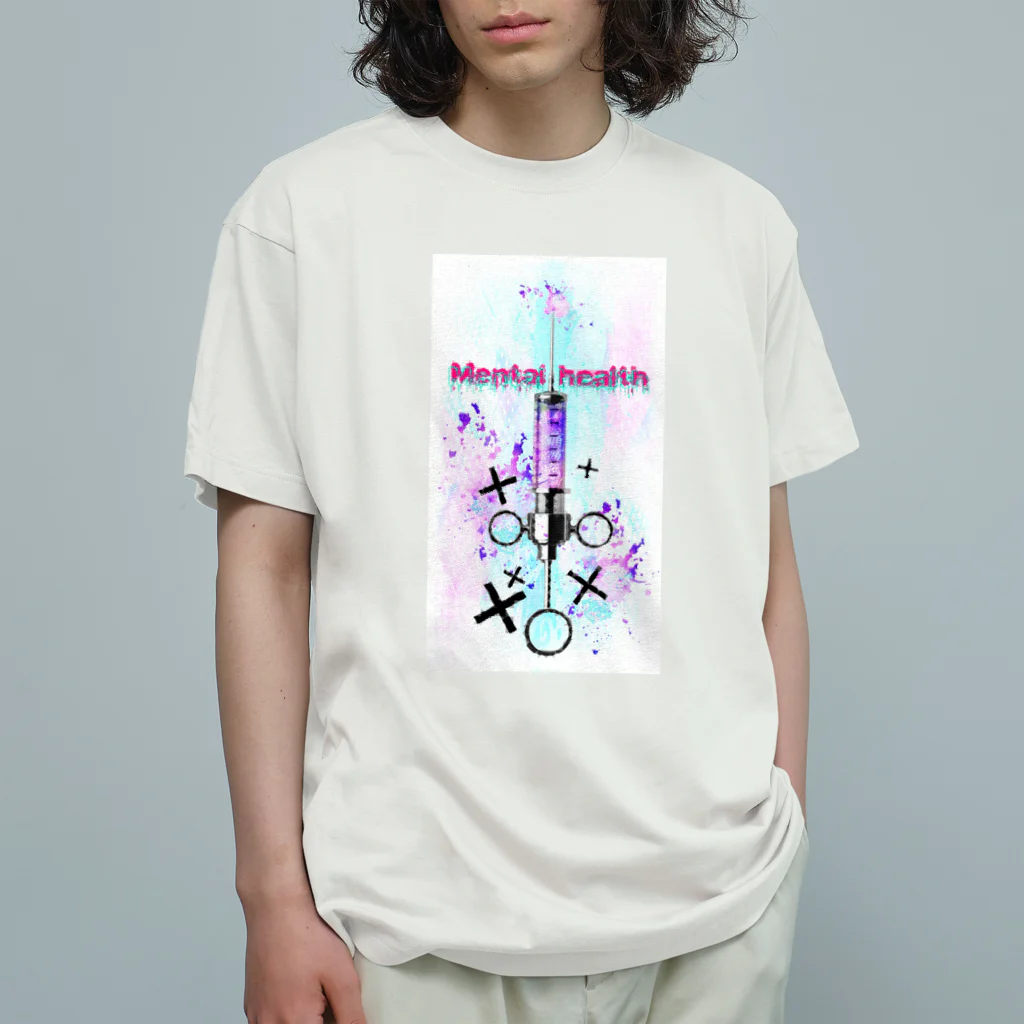 SumiReのMental health オーガニックコットンTシャツ