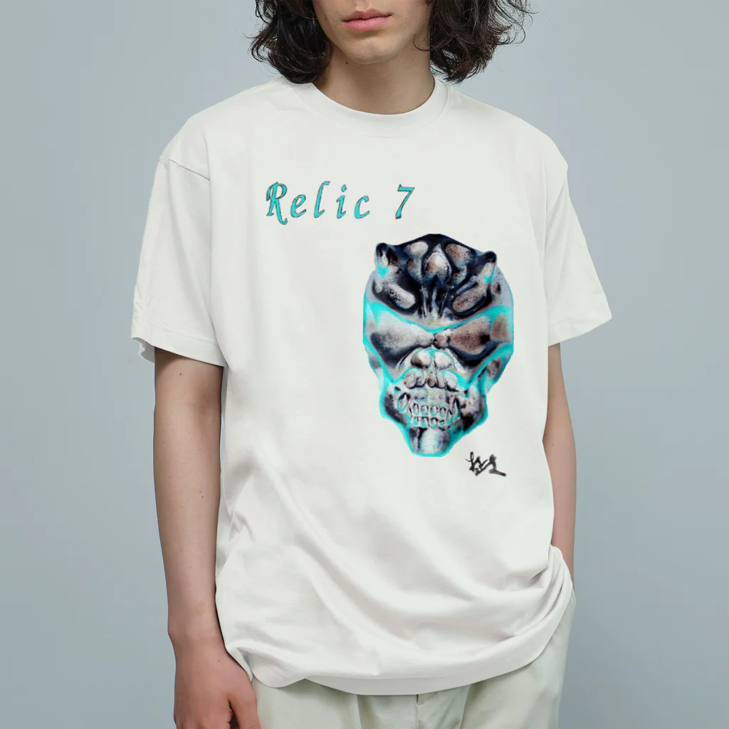 Relic7のRelic 7　二角鬼スカル Organic Cotton T-Shirt