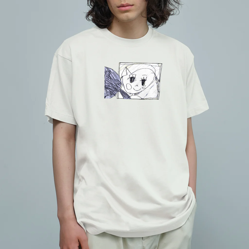 chiyonohanaのかがみよかがみ（黒線） Organic Cotton T-Shirt