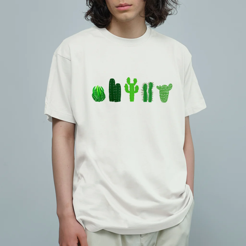 れなしやのカクタス🌵サボテン🌵 オーガニックコットンTシャツ