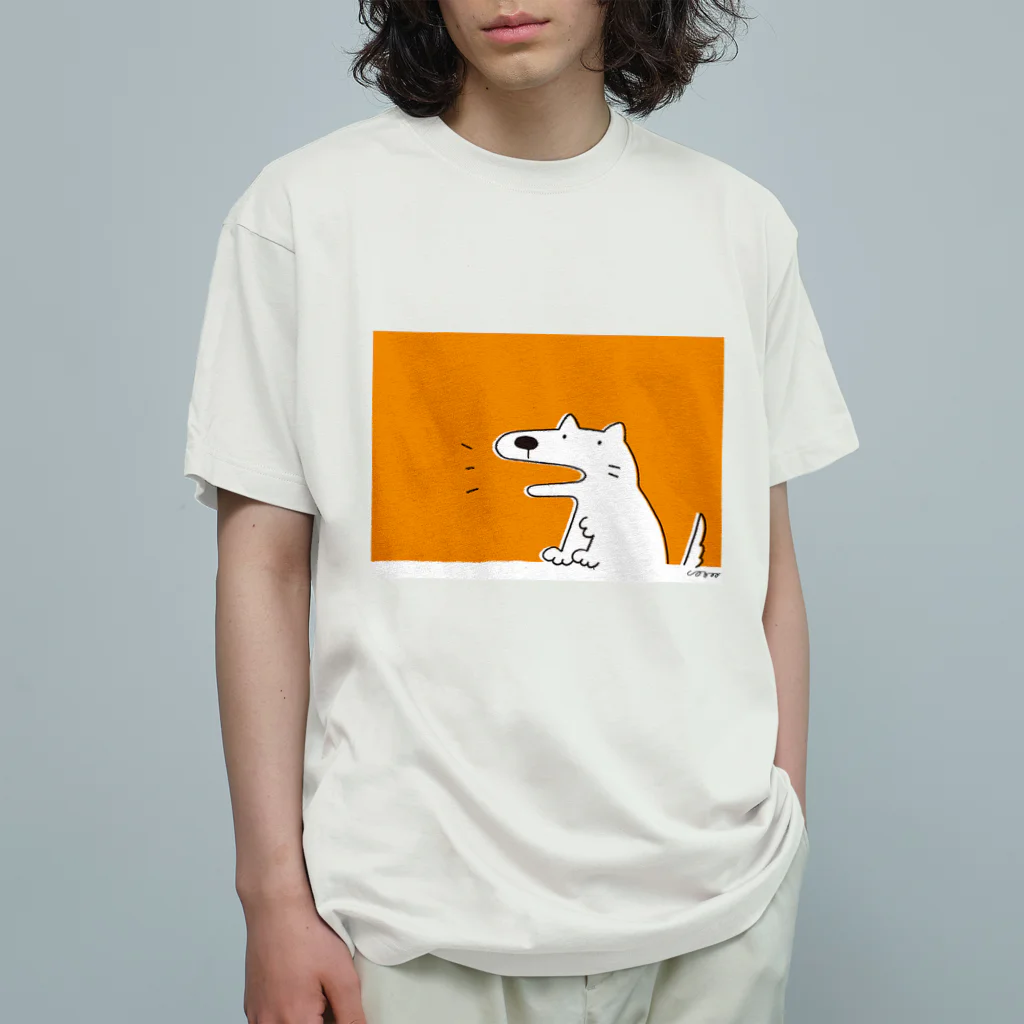 しろくまのかばん屋さん（SUZURI店）のいぬの しろさん Organic Cotton T-Shirt