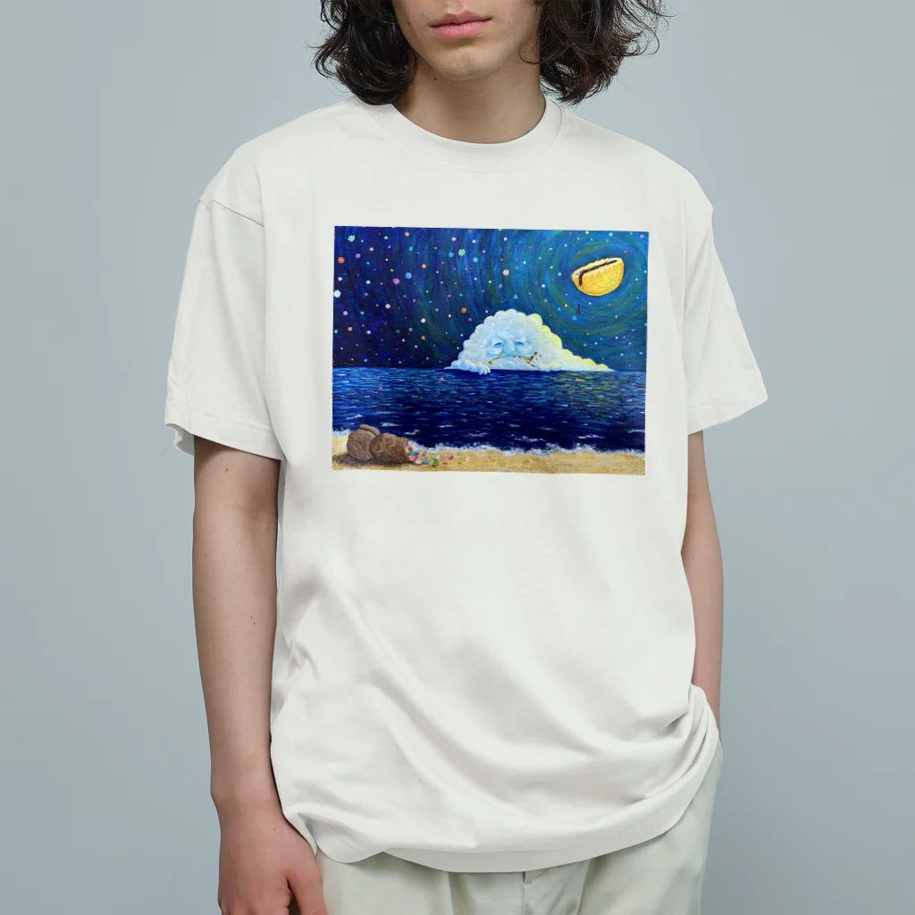 タケイチユウのcloud オーガニックコットンTシャツ