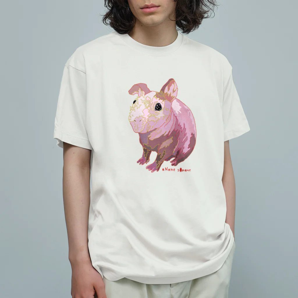 aNone sOnoneのスキニーギニアピッグ Organic Cotton T-Shirt