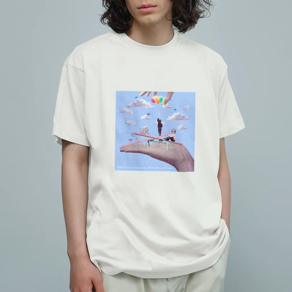 ないものねだりのMarionette(blue) オーガニックコットンTシャツ