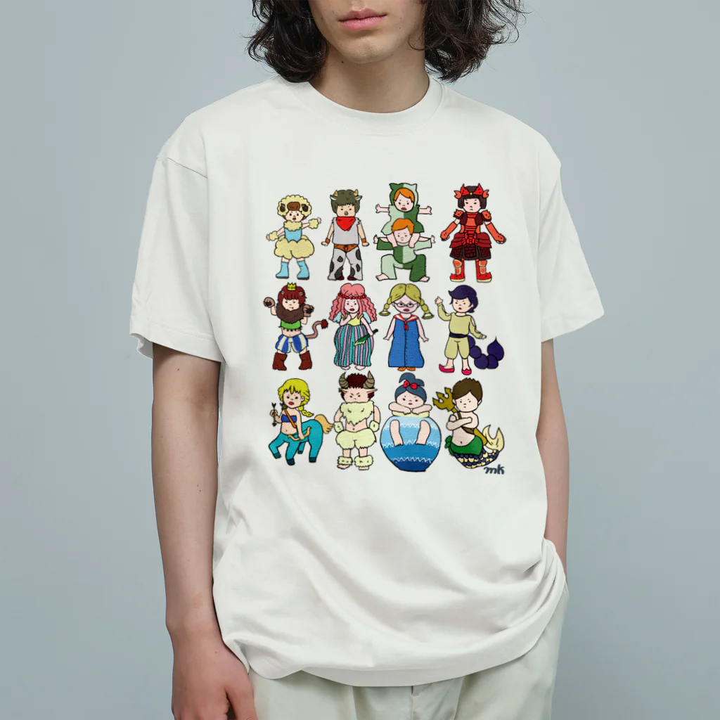 かしもしの12★星座 オーガニックコットンTシャツ