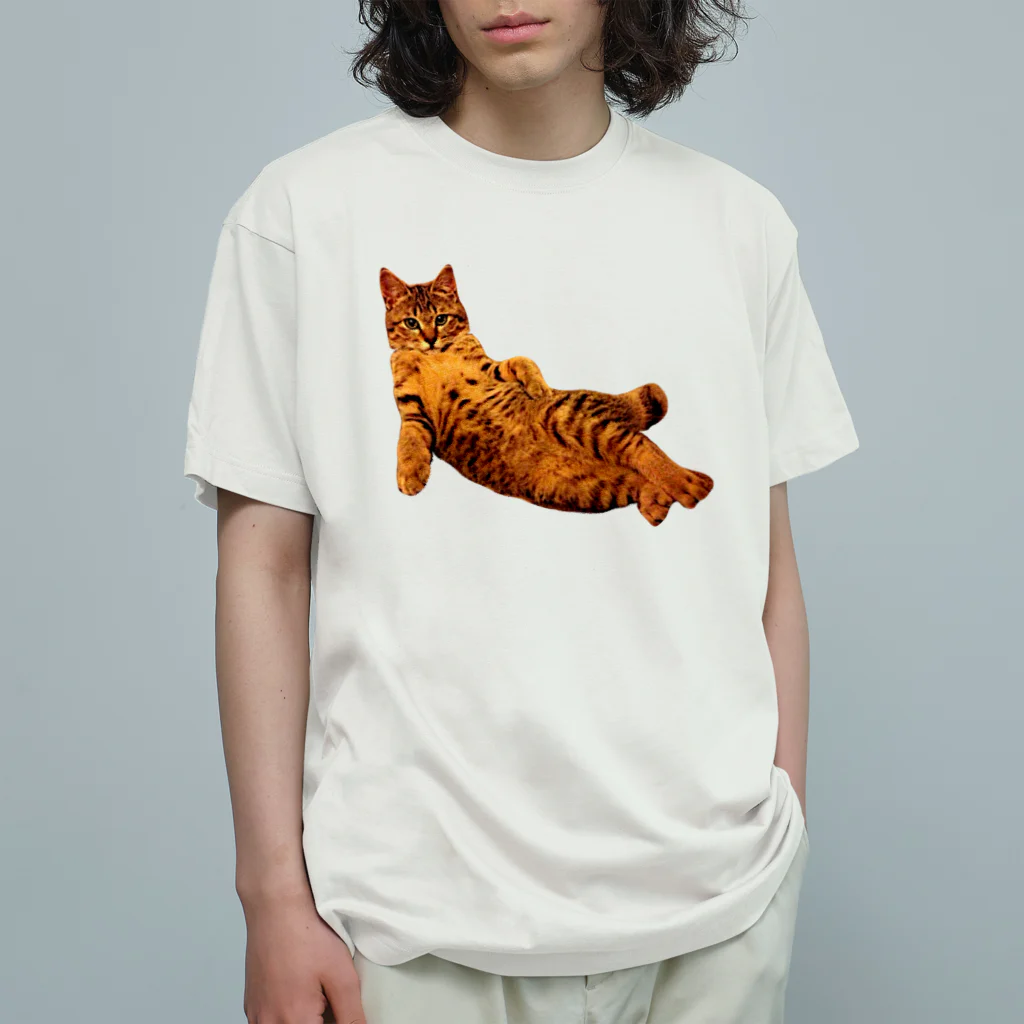 Elegant CatのElegant Cat ① オーガニックコットンTシャツ