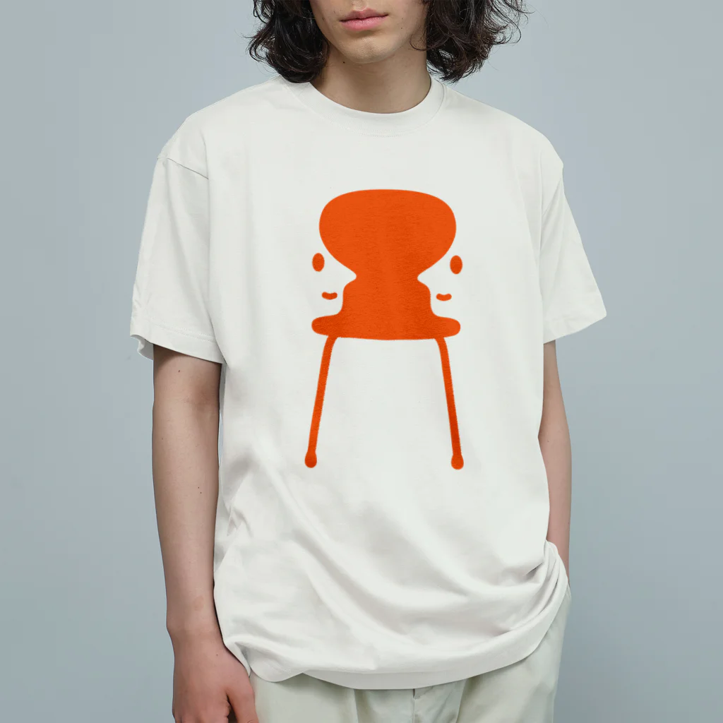 Summerday Samadhiのルビンの椅子　Orange オーガニックコットンTシャツ