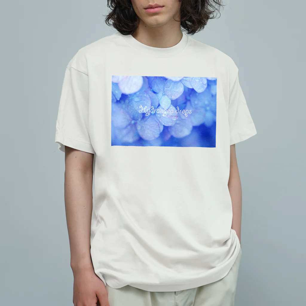 photo-kiokuのあじさい１ オーガニックコットンTシャツ