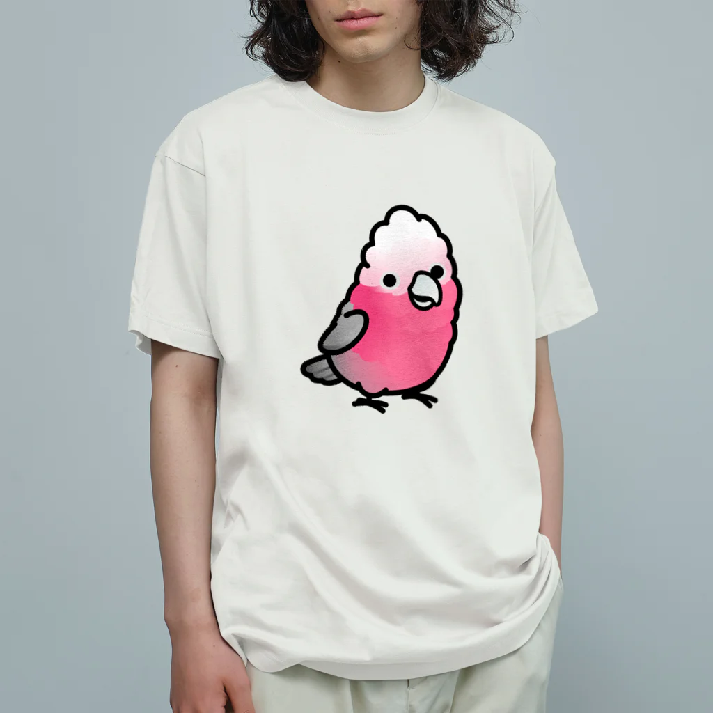 Cody the LovebirdのChubby Bird モモイロインコ オーガニックコットンTシャツ