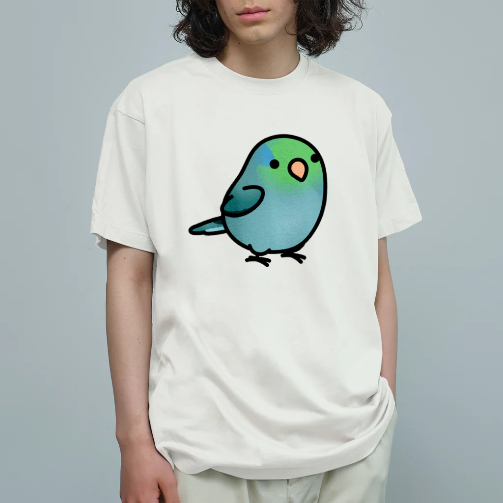 Cody the LovebirdのChubby Bird マメルリハ オーガニックコットンTシャツ