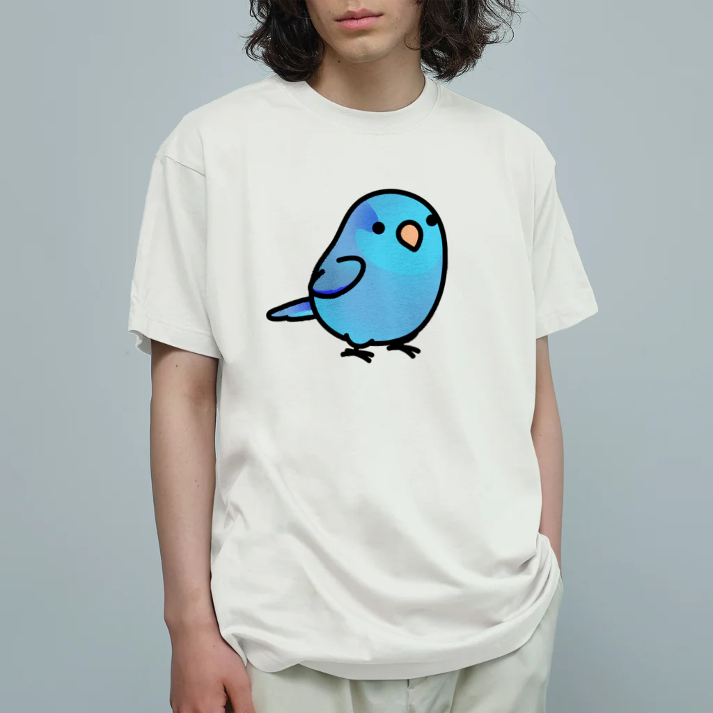 Cody the LovebirdのChubby Bird マメルリハ オーガニックコットンTシャツ