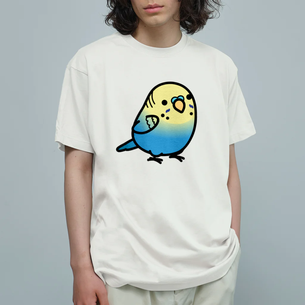 Cody the LovebirdのChubby Bird セキセイインコ オーガニックコットンTシャツ