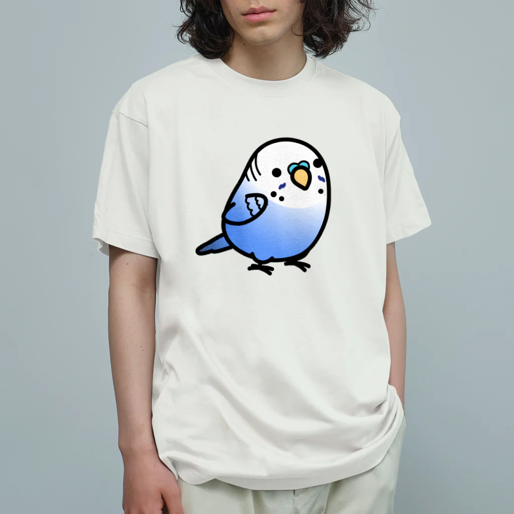 Cody the LovebirdのChubby Bird セキセイインコ オーガニックコットンTシャツ