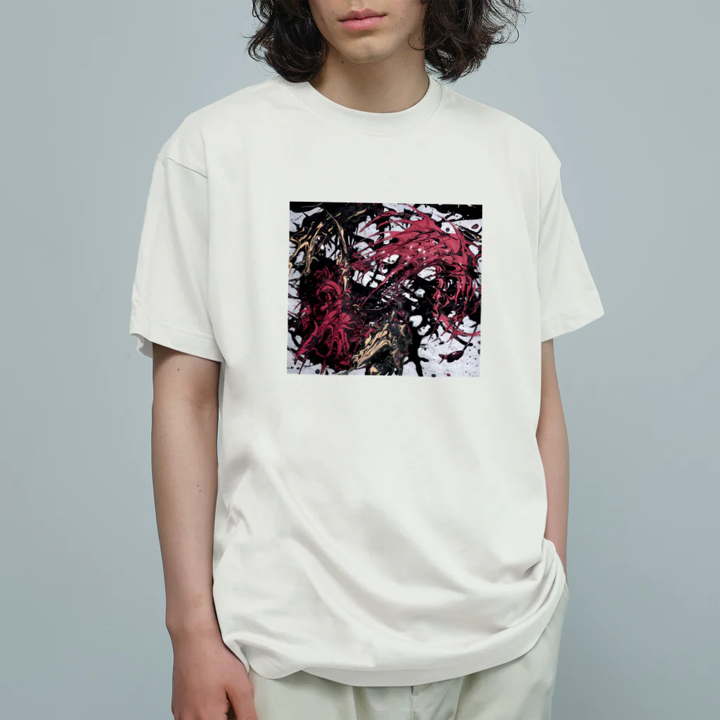 兎派の踊る細胞(lovely) オーガニックコットンTシャツ