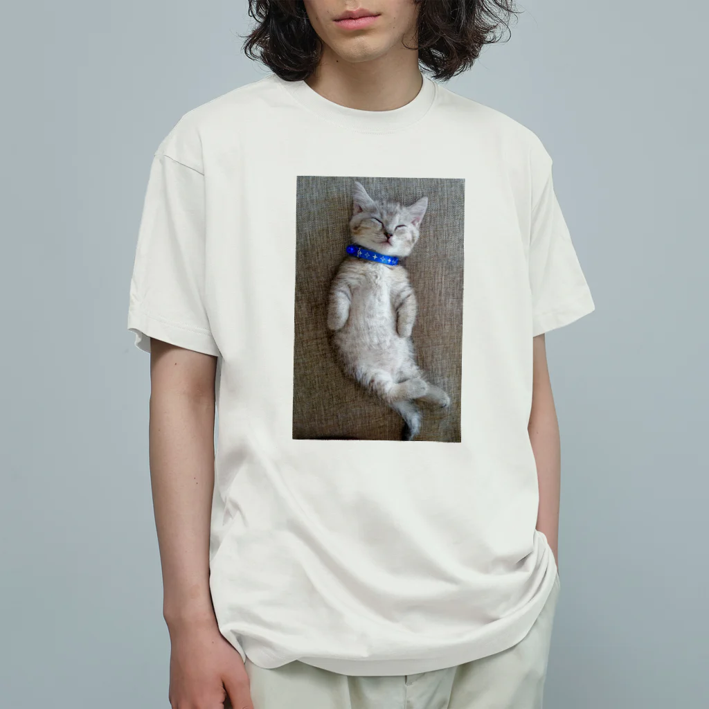 ひろみの猫スヤスヤマンチカン Organic Cotton T-Shirt