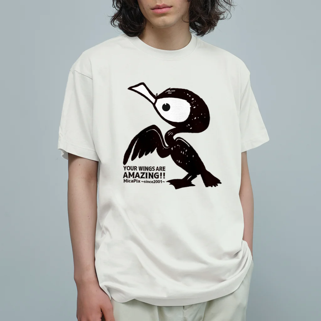 MicaPix/SUZURI店のWoomy（MajoMica Friends） Organic Cotton T-Shirt