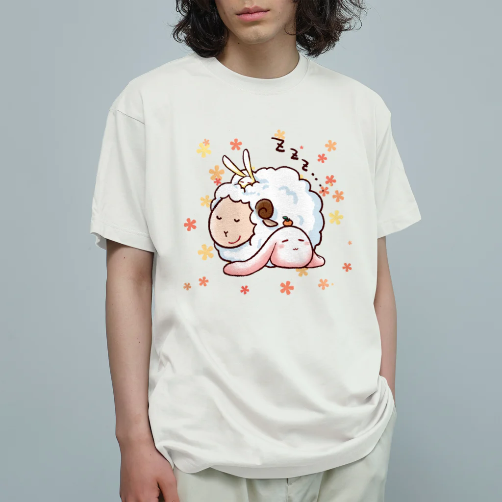 DSM/冴木みやこのもちうさぎと羊 オーガニックコットンTシャツ