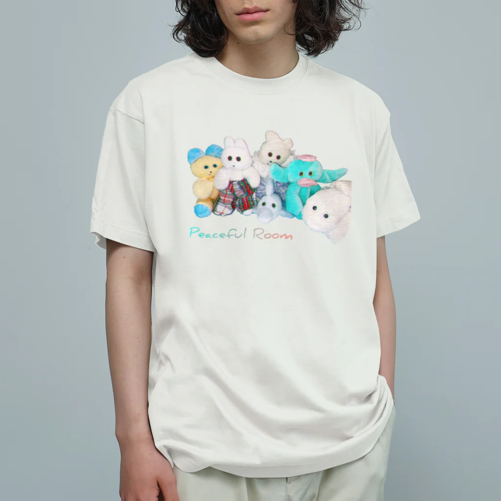 くまきちショップやさんのPeaceful Room オーガニックコットンTシャツ