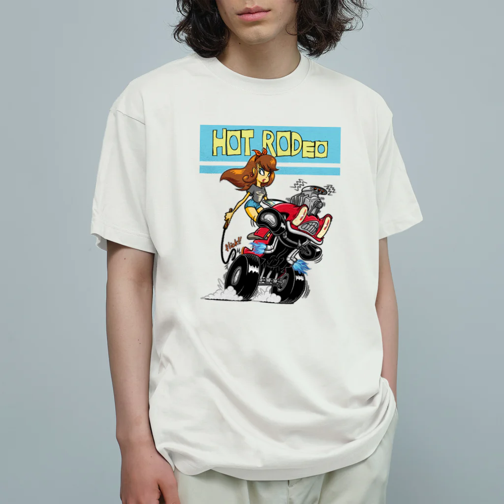 nidan-illustrationの“HOT RODeo” オーガニックコットンTシャツ