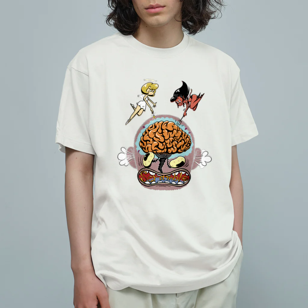 nidan-illustrationの“scramble" オーガニックコットンTシャツ
