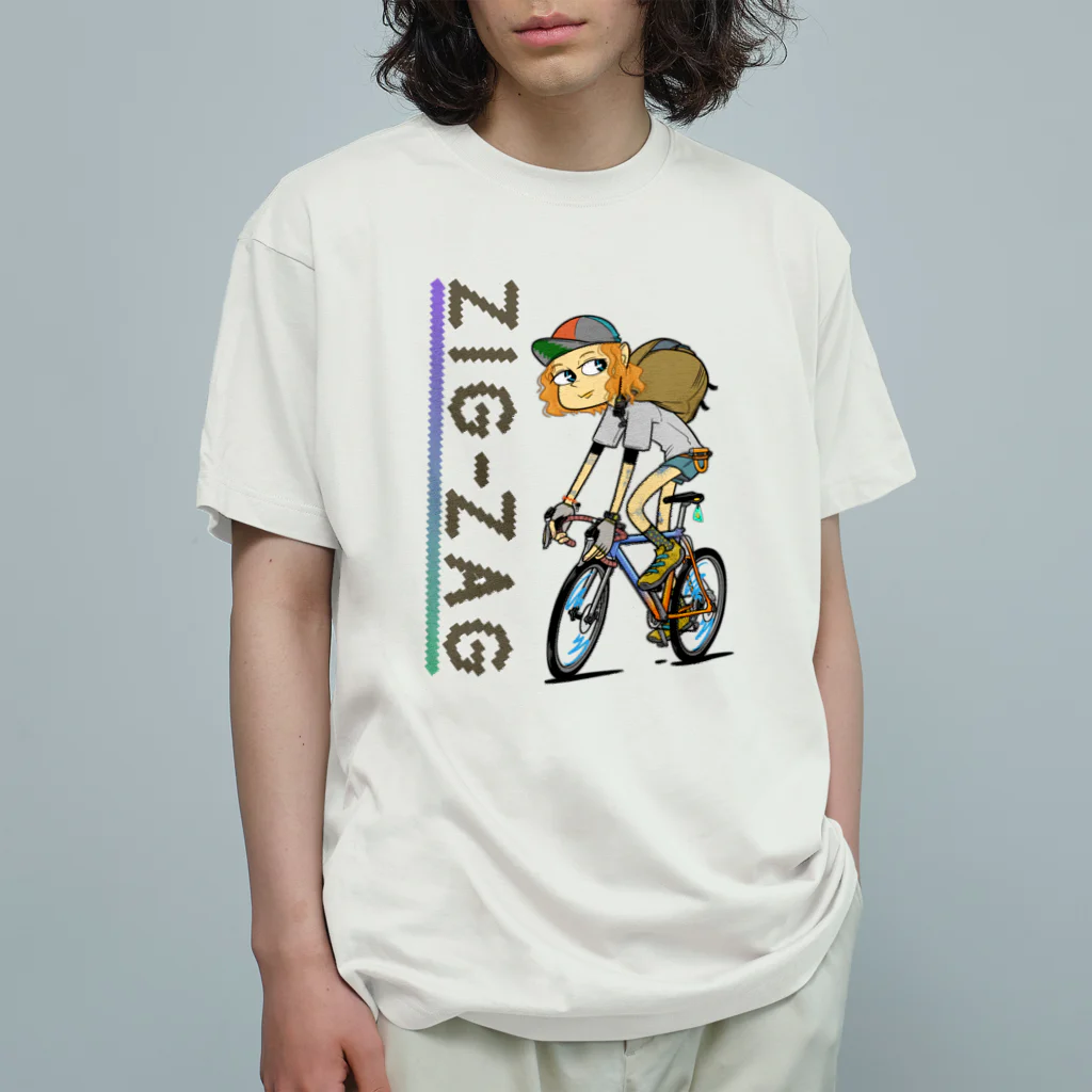 nidan-illustrationの“ZIG-ZAG” 1 オーガニックコットンTシャツ