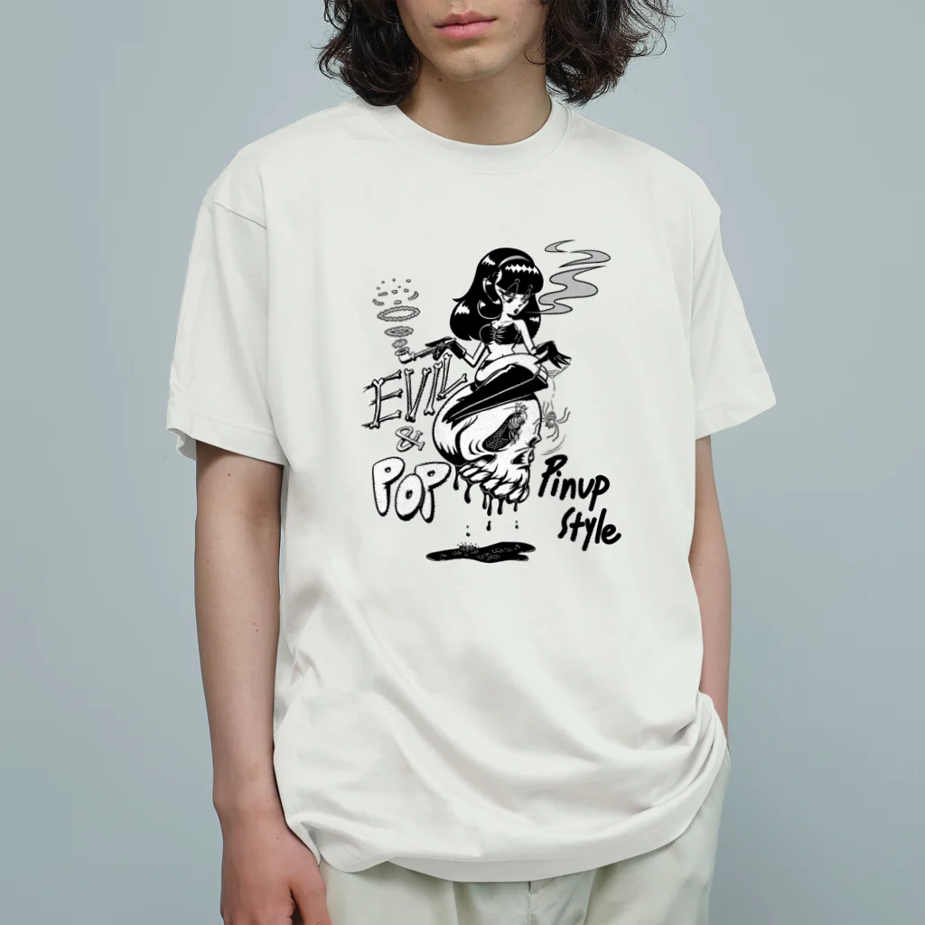 nidan-illustrationの“evil & pop" #1 オーガニックコットンTシャツ