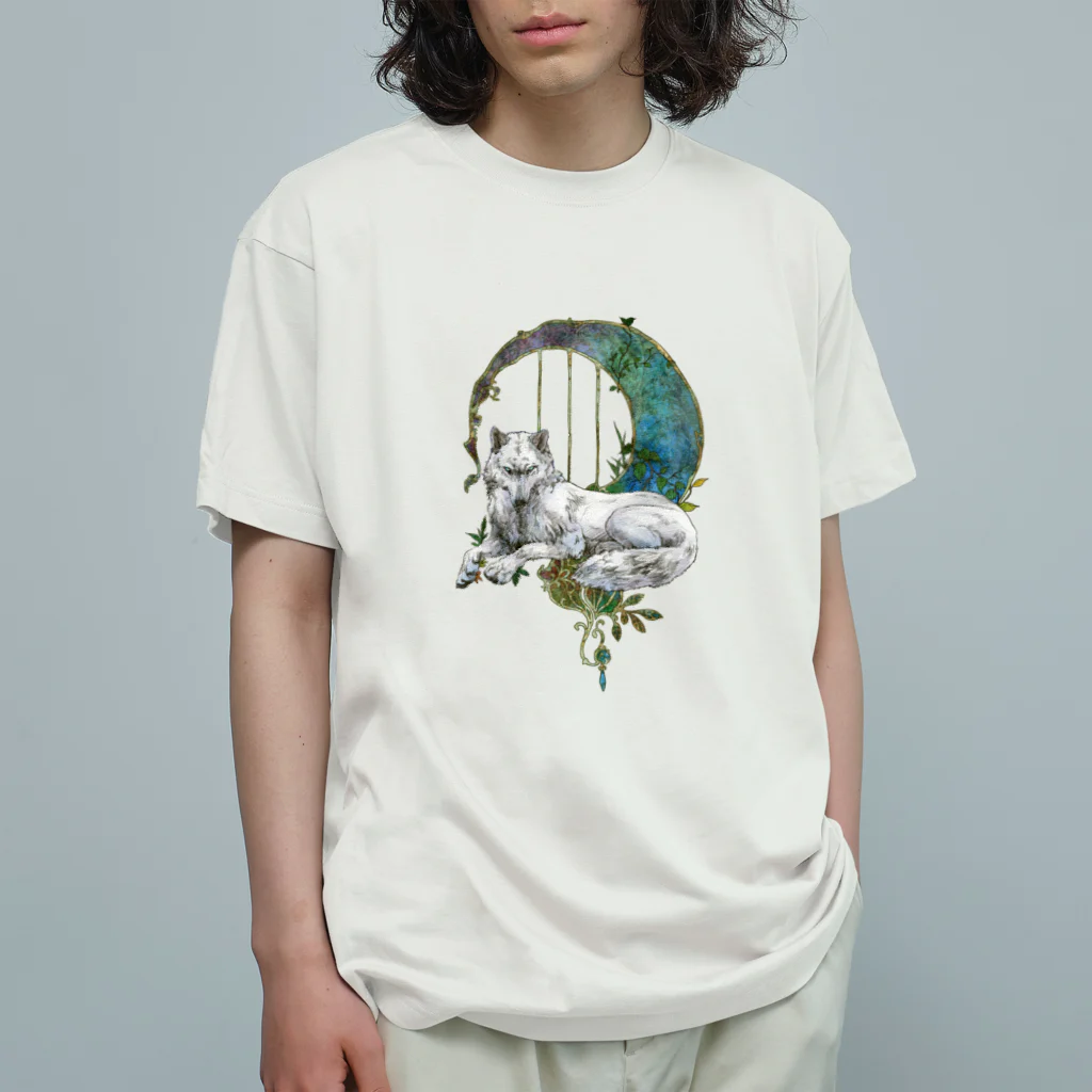 夢海月の月狼 Organic Cotton T-Shirt