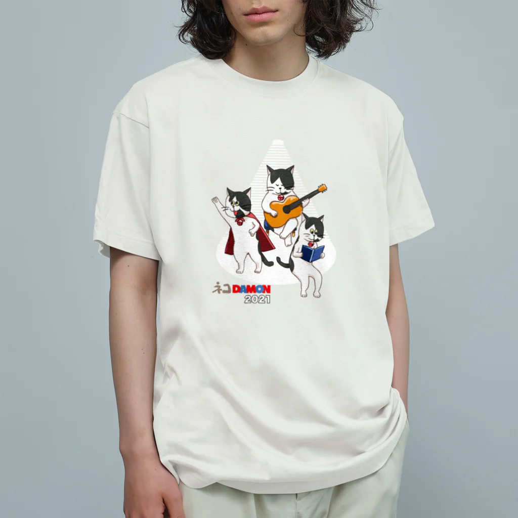 ネコＤＡＭＯＮ2023グッズだよ(=^・^=)のロクちゃんズ Organic Cotton T-Shirt