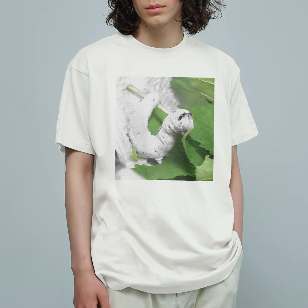 polka221の愛らしい蚕。 Organic Cotton T-Shirt