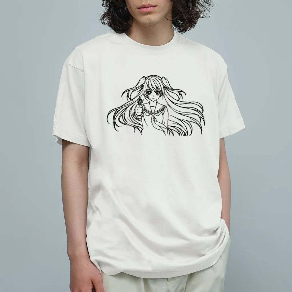 オペラの女子高生とリボルバー Organic Cotton T-Shirt