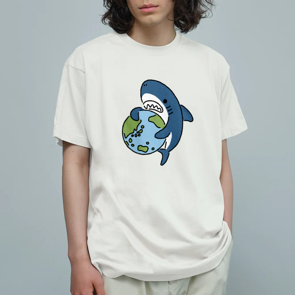 サメ わりとおもいの地球にやさしいサメ Organic Cotton T-Shirt