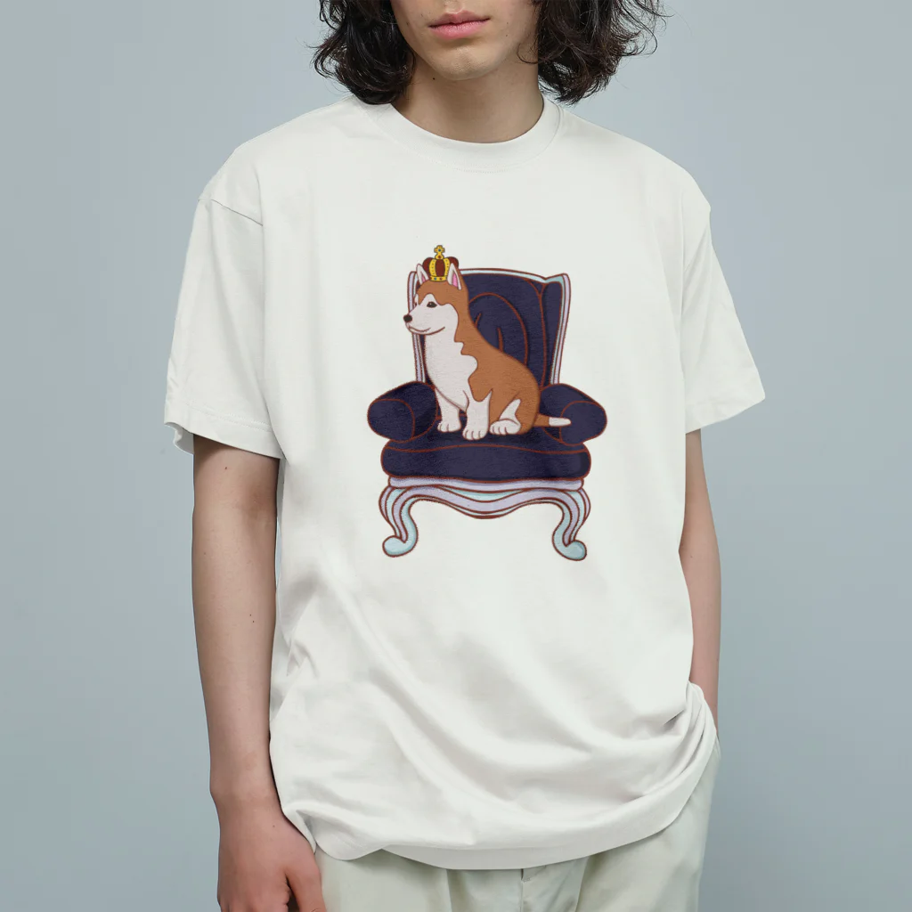 prunelleのKing  Dog オーガニックコットンTシャツ