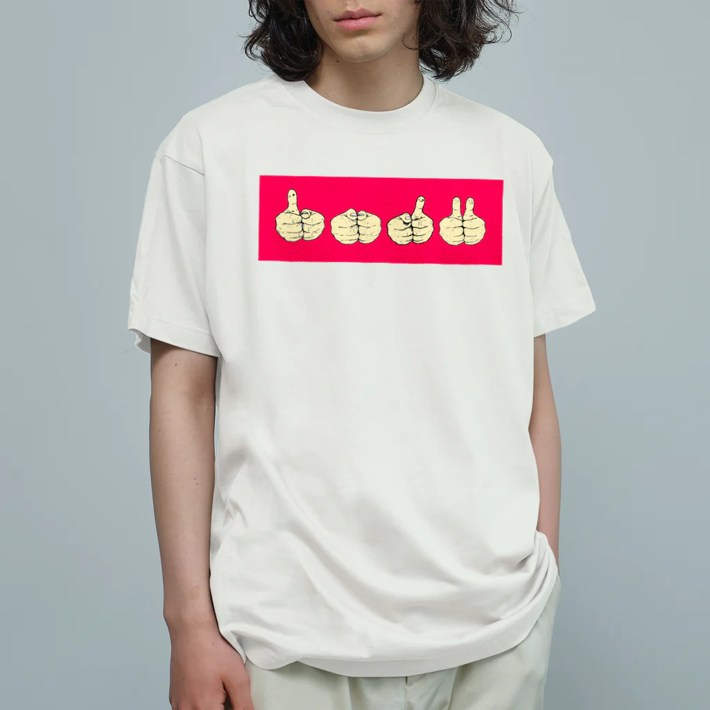 MARUMEの指ゲーム太郎くん オーガニックコットンTシャツ