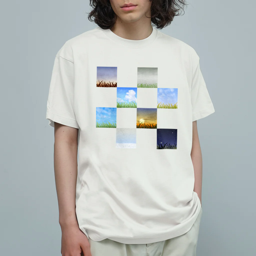 よろずやアカネの草のある景色 Organic Cotton T-Shirt