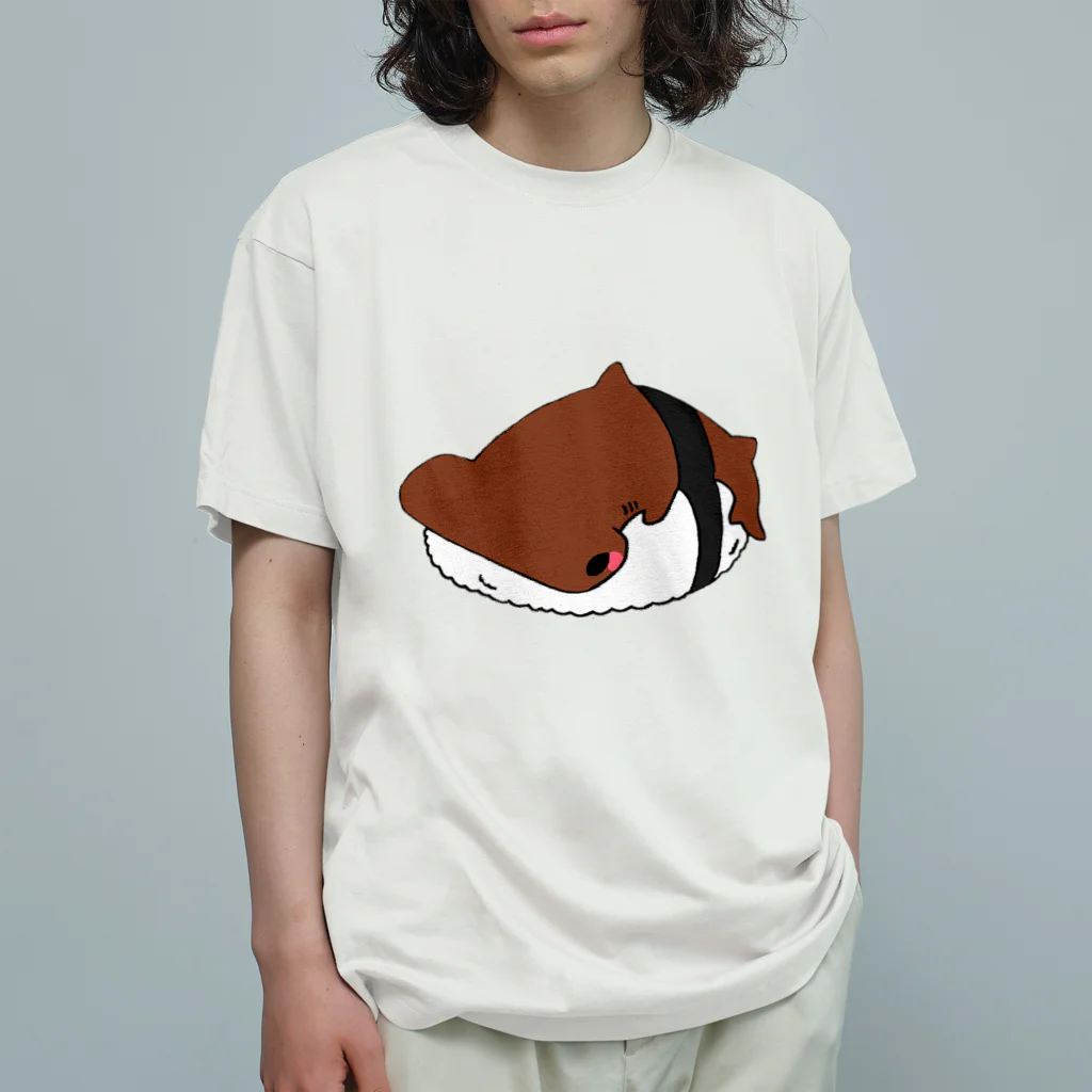 狂橋　おとぎの館のシュモクザメのおすし オーガニックコットンTシャツ